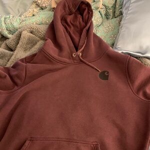 Carhartt Burgundy Pullover Hoodie